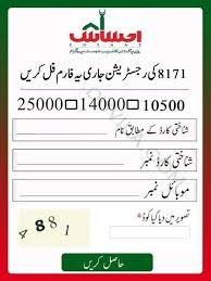 Ehsaas Program 8171 June 2025 Payment 13500 Check Via Online Web Portal